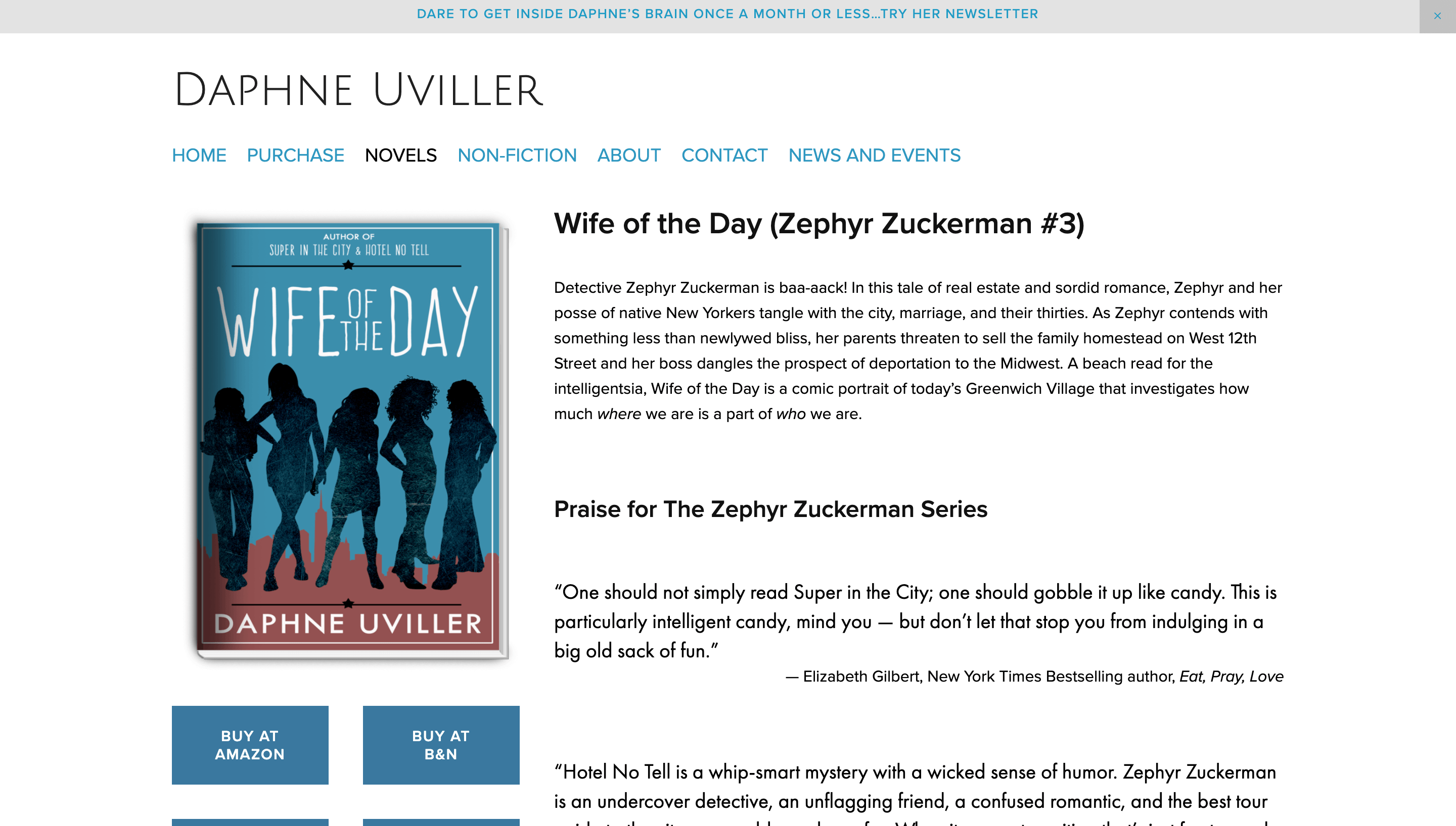 Daphne Uviller Author Website