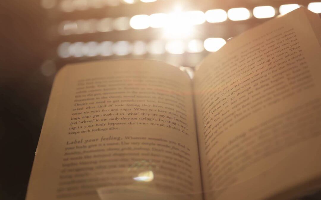 An open book featuring a collection of short stories.